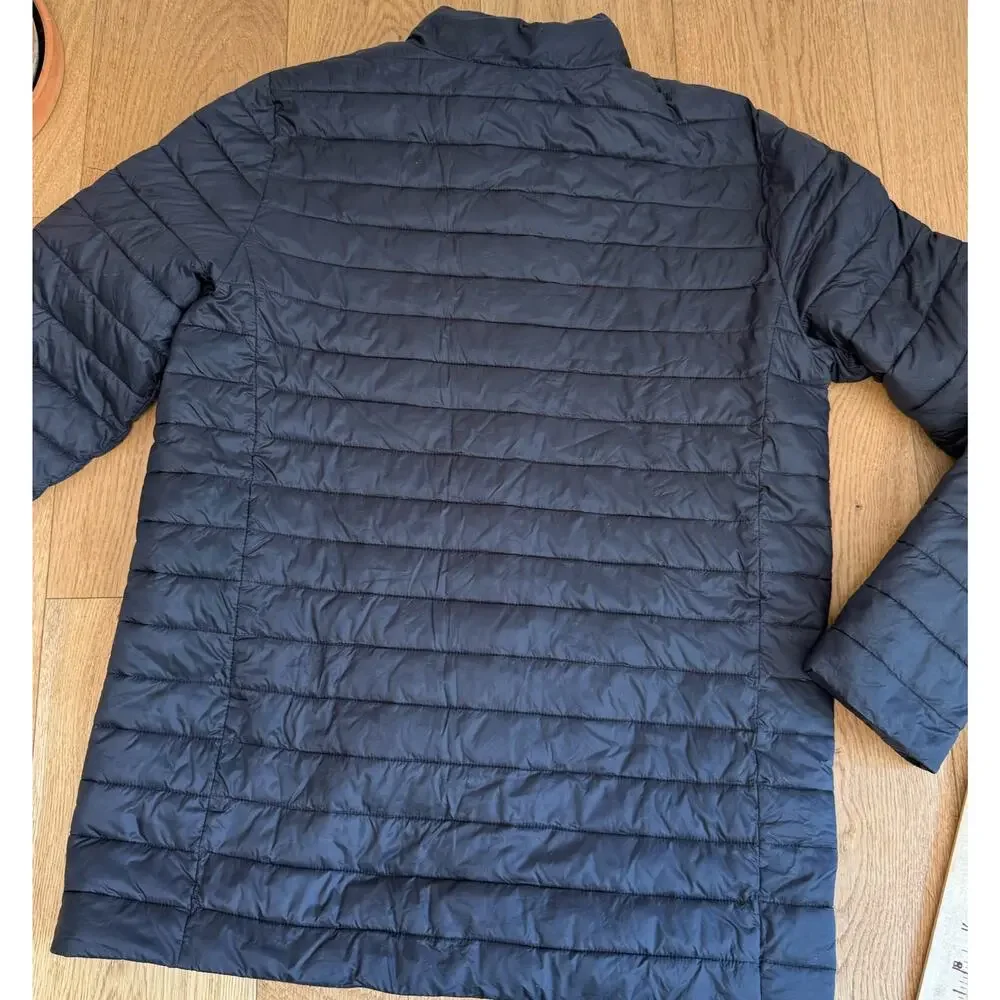 Lands End Kids ThermoPlume Packable Jacket XL 18-20 Black Lightweight Puffer